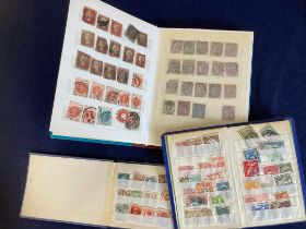 STAMPS : Three small stockbooks of old World stamps, including some China