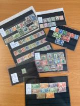 STAMPS : Various British Commonwealth mint and used on stock cards High Cat Val