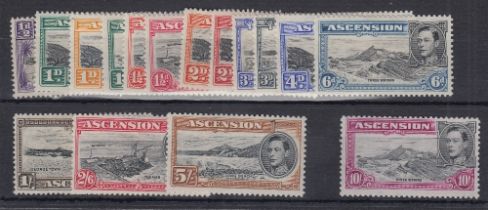 STAMPS 1938 mounted mint set to 10/- SG 38b-47a