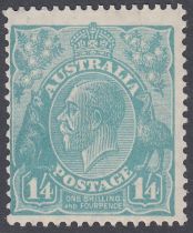 STAMPS 1928 1/4 Turquoise, lightly mounted mint, slightly off centre SG 104 Cat £140