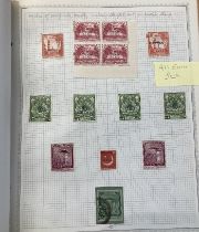 STAMPS : BRITISH ASIA, old-time printed album with mint & used