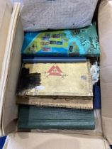 STAMPS : Glory box of various small albums and loose stamps