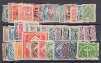 STAMPS Local stamps, 39 mint examples, interesting lot and seldom offered