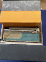 STAMPS : Glory sorting box of stamp albums and stockbooks and file boxes with stamps