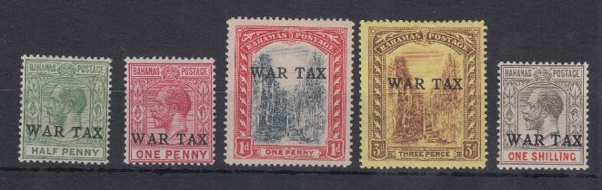 STAMPS 1918 'War Tax' overprinted set of 5