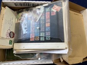 STAMPS : Various part collections of Commonwealth (100's stamps) mixed condition