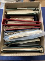 STAMPS : Mixed box of various albums and loose stamps, mainly GB and with some mint postage noted
