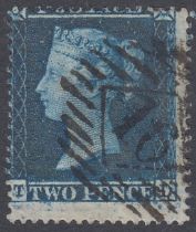 STAMPS 1858 2d Plate 6 (TD) fine used MIS-PERF example SG 36a