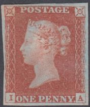 STAMPS 1841 1d Red Brown plate 61 (IA) lightly mounted mint SG 8