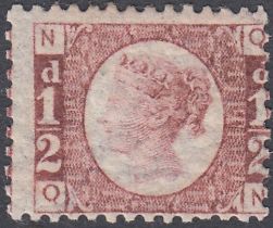 STAMPS 1870 1/2d Red Plate 11 unmounted mint SG 48