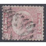 STAMPS 1870 1/2d Red plate 9, very fine used with Irish cancel, plate no. very clear SG 48