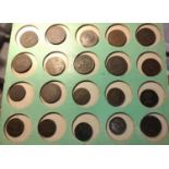 A collection of 20 18th/19th century copper tokens, some interesting examples