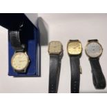 Three gent's Sekonda wristwatches and a "Craig Bond" wristwatch