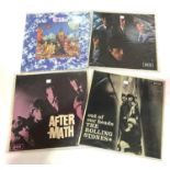 The Rolling Stones:  4 LP's, mixed condition