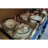 A large quantity of Denby "Memories" dinner/teaware and a table lamp