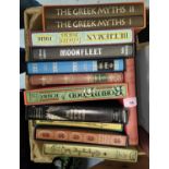 A selection of Folio Society slipcase books:  The House of the Seven Gables; Robin Hood; The Black