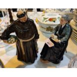 Two Royal Doulton figures Jovial Monk HN2144, A Cup of Tea HN2322