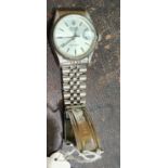 A gent's replica 'Rolex' stainless steel wristwatch