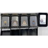 Five Nautical themed Zippo lighters - Sea Princess x 2, USS Nicholas FFG-47, HMS Baccante and Island