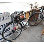 A Triumph vintage bicycle in green