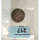 GB GIII silver shilling 1787