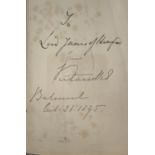 H.M. QUEEN VICTORIA - signed book. More leaves from the Journal of a Life in the Highlands from 1862