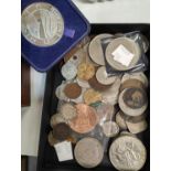 A selection of GB pre 1947 silver coins; other GB and foreign coins etc