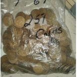 A quantity of QEII pre-decimal pennies (27.0kg)