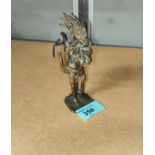An Ashanti grotesque figure of humanoid figure with wings and mandibles, height 13cm