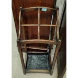 A 1930's oak stick/ umbrella stand in four sections