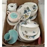 A select of Midwinter Stylecraft dinnerware, 25 pieces approx; a Poole teapot; a selection of