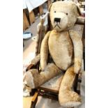 A large early-mid 20th century Teddy bear length 120cm (approx0