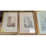 A set of 6 prints after David Roberts - Middle Eastern scenes, gilt framed