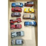 A selection of vintage diecast Dinky vehicles etc