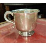 A hall marked silver cup 3.4oz