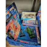 An originally boxed Matchbox Thunderbirds Rescue pack, A Corgi James Bond Aston Martin 94060 diecast