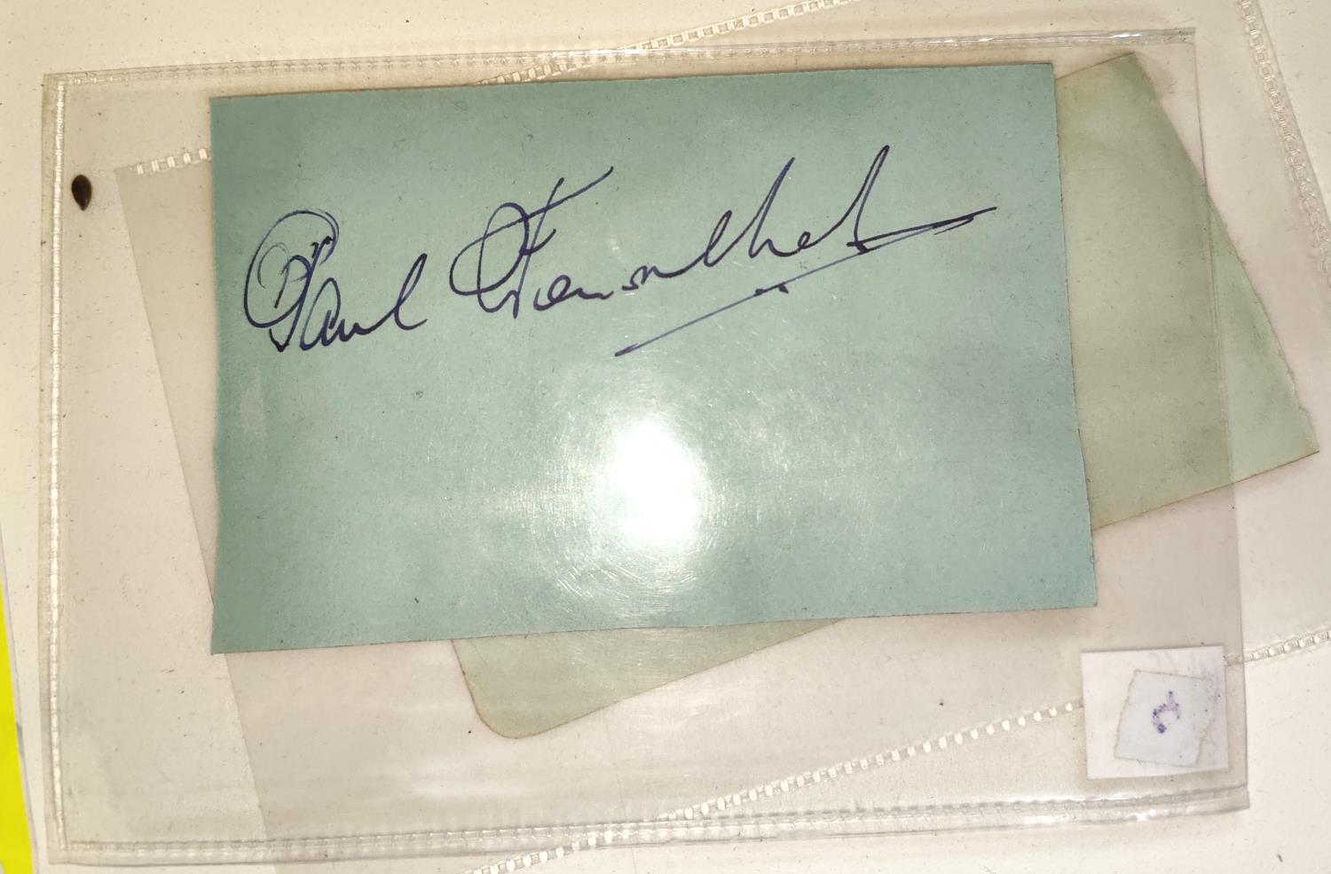 A signature on mounted paper of Field Marshall Montgomery Viscount of Alamein, signature also to - Image 2 of 2