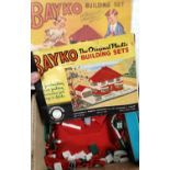 A selection of vintage Bayko mainly in original boxes; a set of No. 0, a set of No. 1, four sets