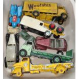 A vintage Dinky Super Toy Weetabix Guy loose diecast vehicle, other vintage Dinky and Corgi vehicles