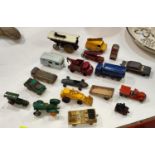 A selection of vintage Lesney diecast vehicles including No. 13 Wreck Truck, No 9. Fire Engine etc