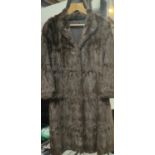 A mink coloured fur coat