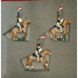 A boxed set of hand painted Tradition soldiers set No 115 17th Lancers on horseback