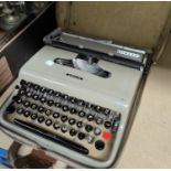 A 1950's Olivetti portable typewriter