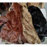 A selection of fur and faux fur jackets
