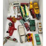 A selection of vintage diecast vehicles including Lesney, Dinky, Corgi etc