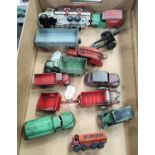 A selection of various vintage Dinky diecast vehicles loose
