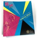 A London 2012 Olympic 50p collectors album (no coins included)