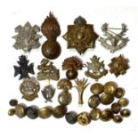 A collection of various infantry badges.