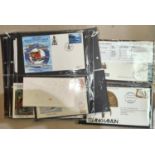 A large selection of First Day Covers, 1980's onwards in two albums