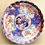 A large late 19th/early 20th century Imari dish dia. 30cm